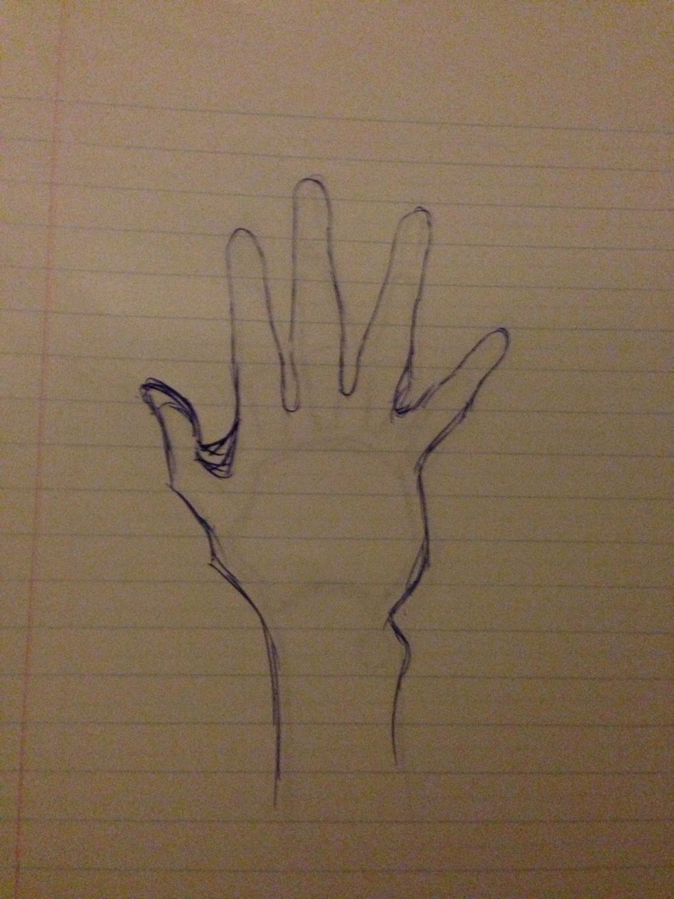 Trace out outer line