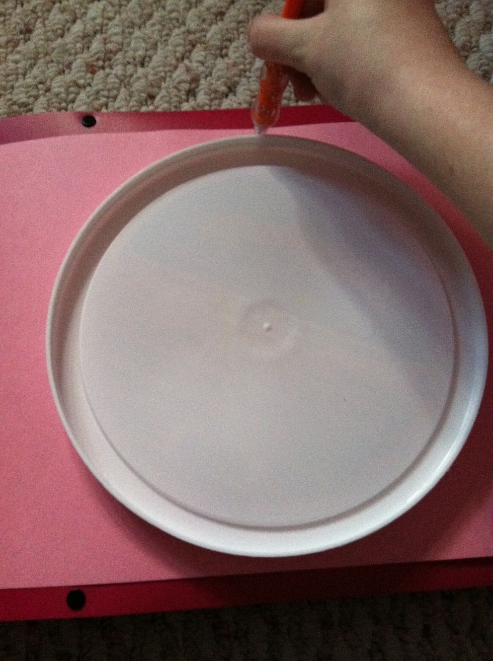 Trace your object with your pencil