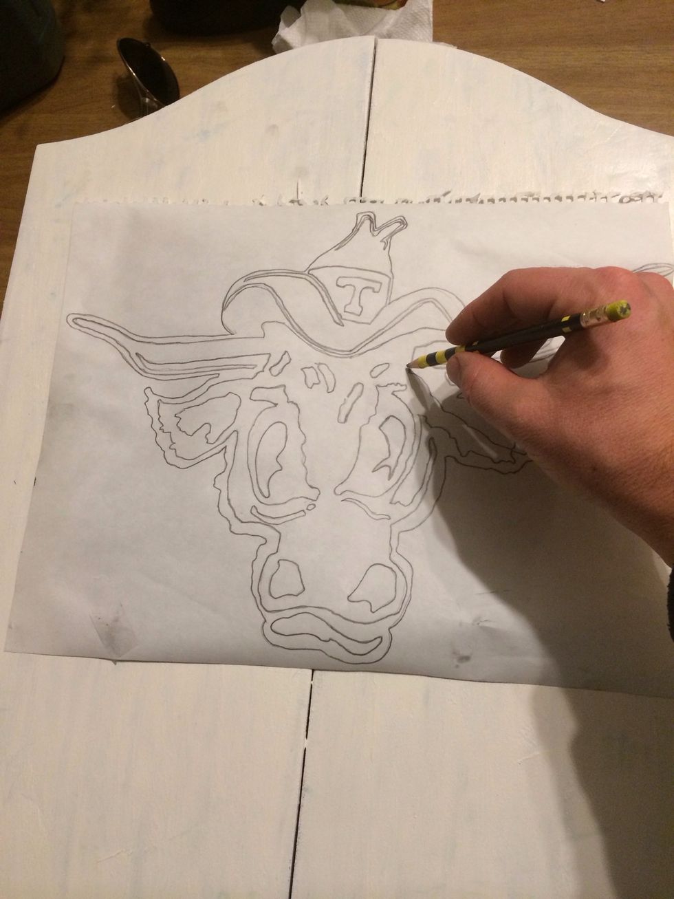 Tracing the other one too. Apparently I held my breath while doing this. Try not to do that. Breathing helps with blood flow and living.