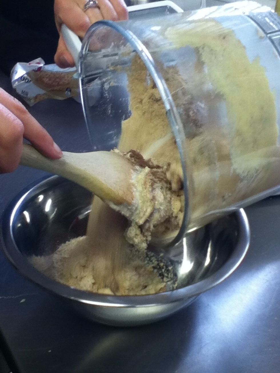 Transfer into a bowl