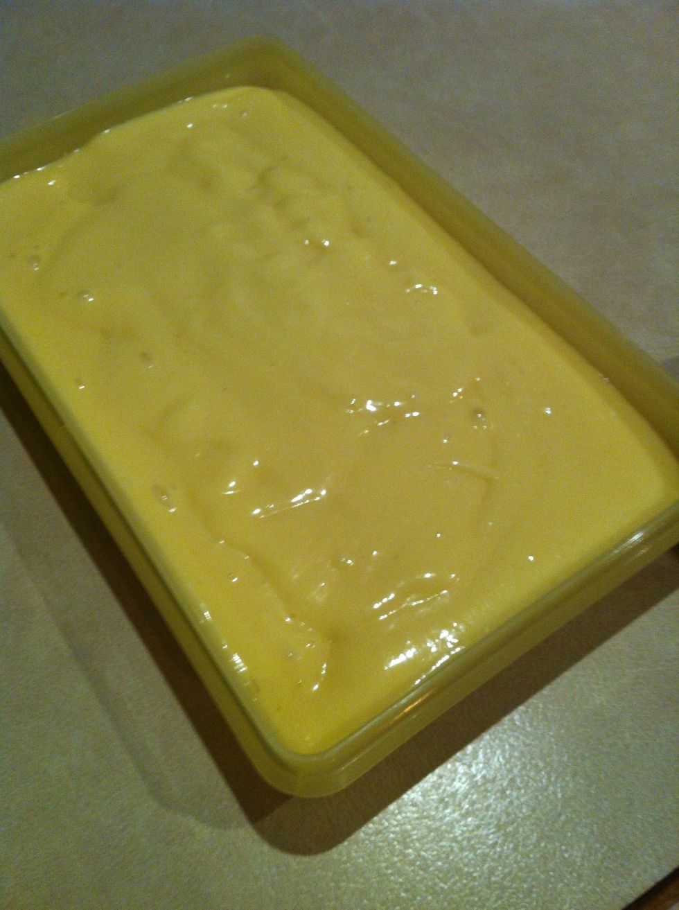 Transfer into a tray or container and freeze for as long as you would like or...