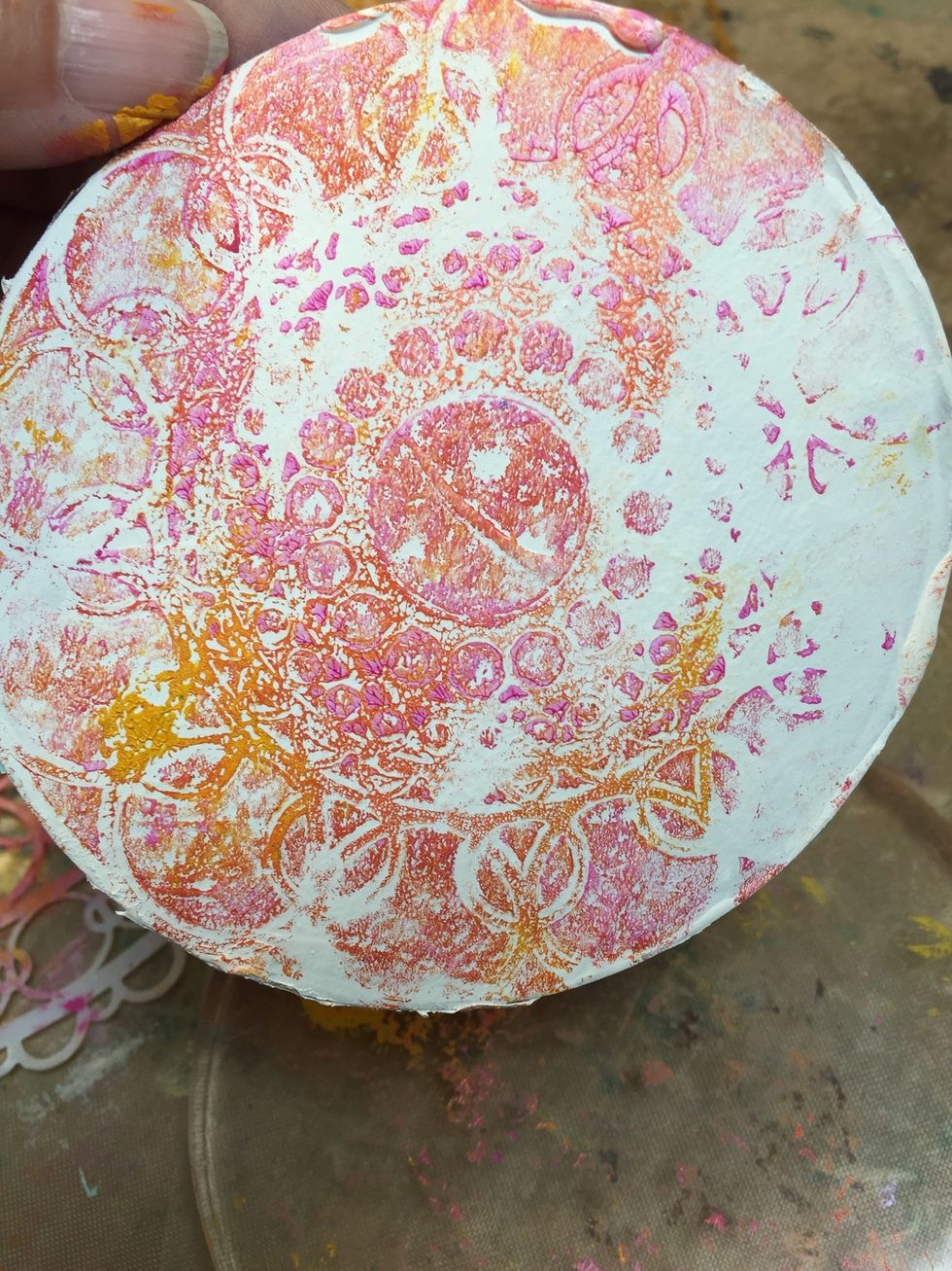 Transfer onto coaster