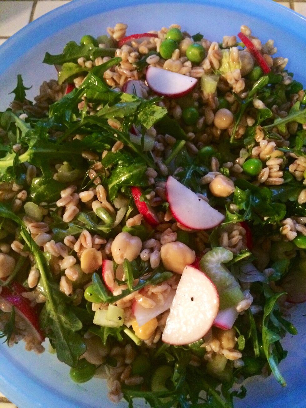 Transfer salad to a bowl with a sealable lid. Add feta, if desired. Refrigerate until cool, at least one hour.