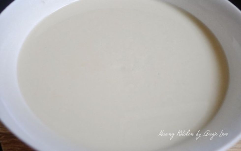 Transfer the batter to a big bowl and set aside.