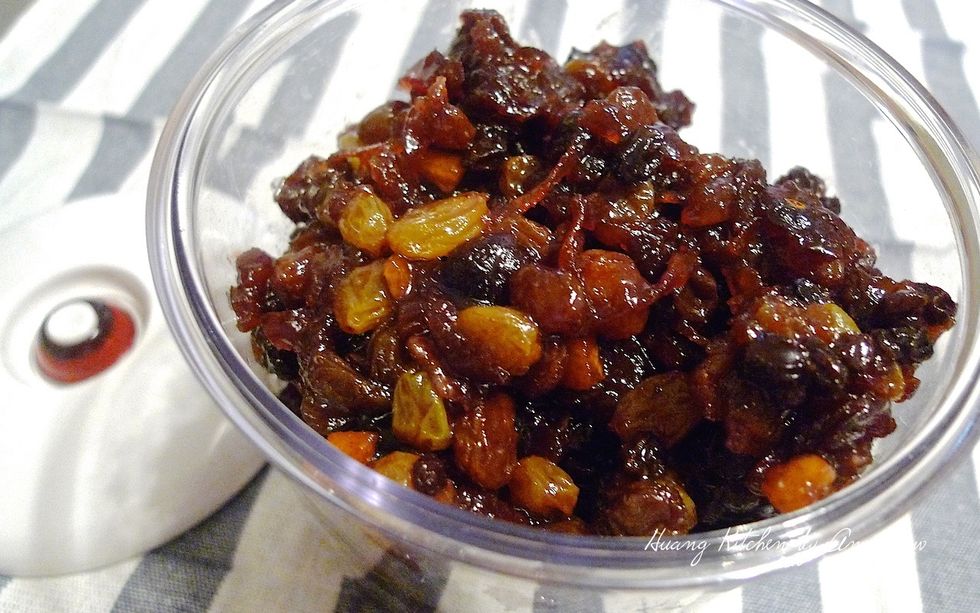 Transfer to a covered container and place in the refrigerator, at least overnight before using.
