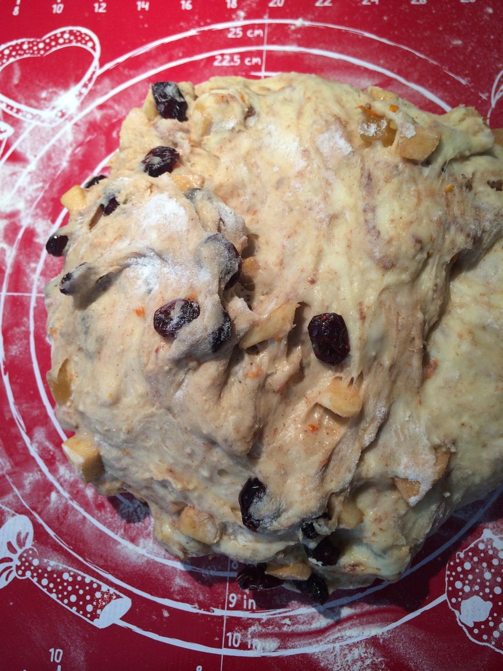 Transfer to a floured surface. Roll and divide the dough into\u27a1\ufe0f