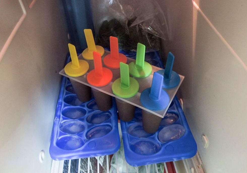 Transfer to a freezer and leave for several hours, or better yet overnight