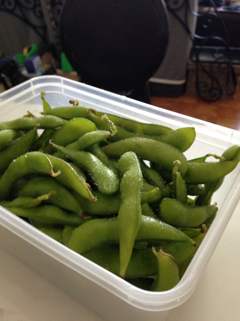 Transfer to a serving container and sprinkle some coarse sea salt