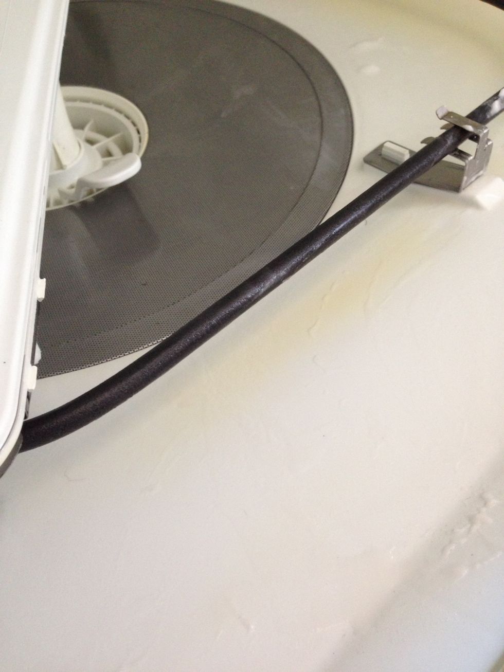 Tried a bleach-water-baking soda paste. Stains are definitely lighter, but still there. Make sure to rinse this off as well when you are finished.