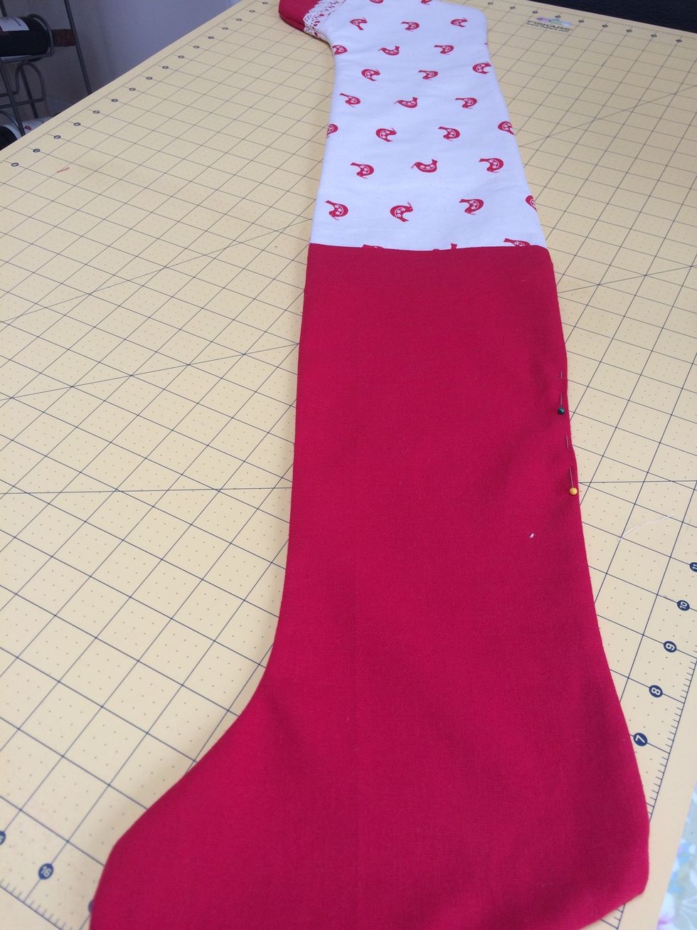 Trim and turn right side out through opening and press. Sew opening closed