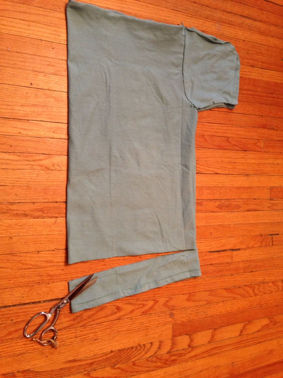 Trim at least 3" off the hem. I first did this early on, when I was in a cutting frenzy. It is better to do it when you can try it on first. Judge the length only by the center front and center back.