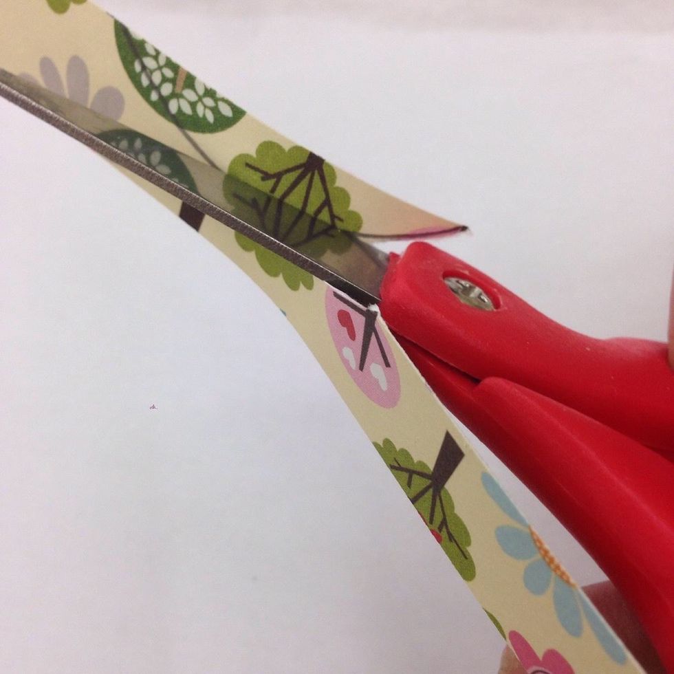 Trim away these pieces, cutting slightly outside of your tracing line so the edge matches nicely to the door hanger.