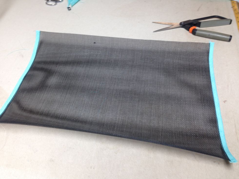 Trim banding even with the top and bottom.