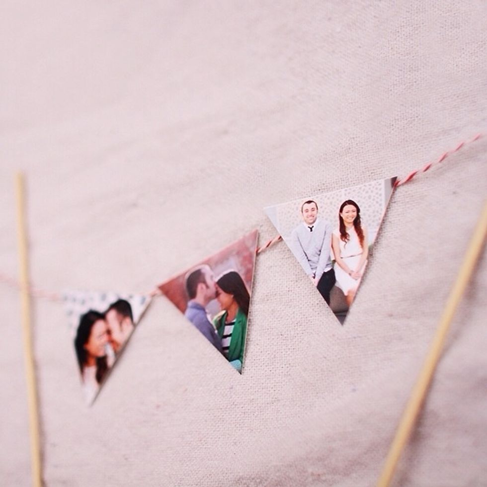 Trim down the 2\u00d72 print into a triangle shape (or any shape you\u2019d like).