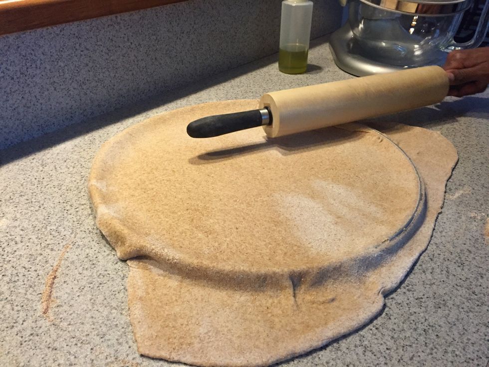 Trim edges or use the excess by stuffing the crust with cheese.