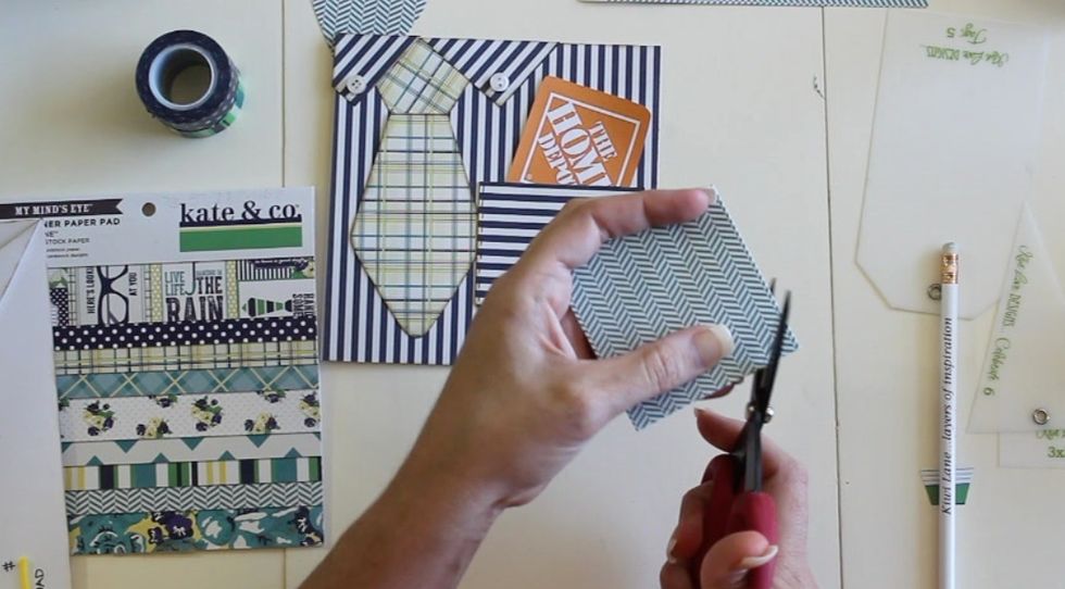 Trim off the corners.