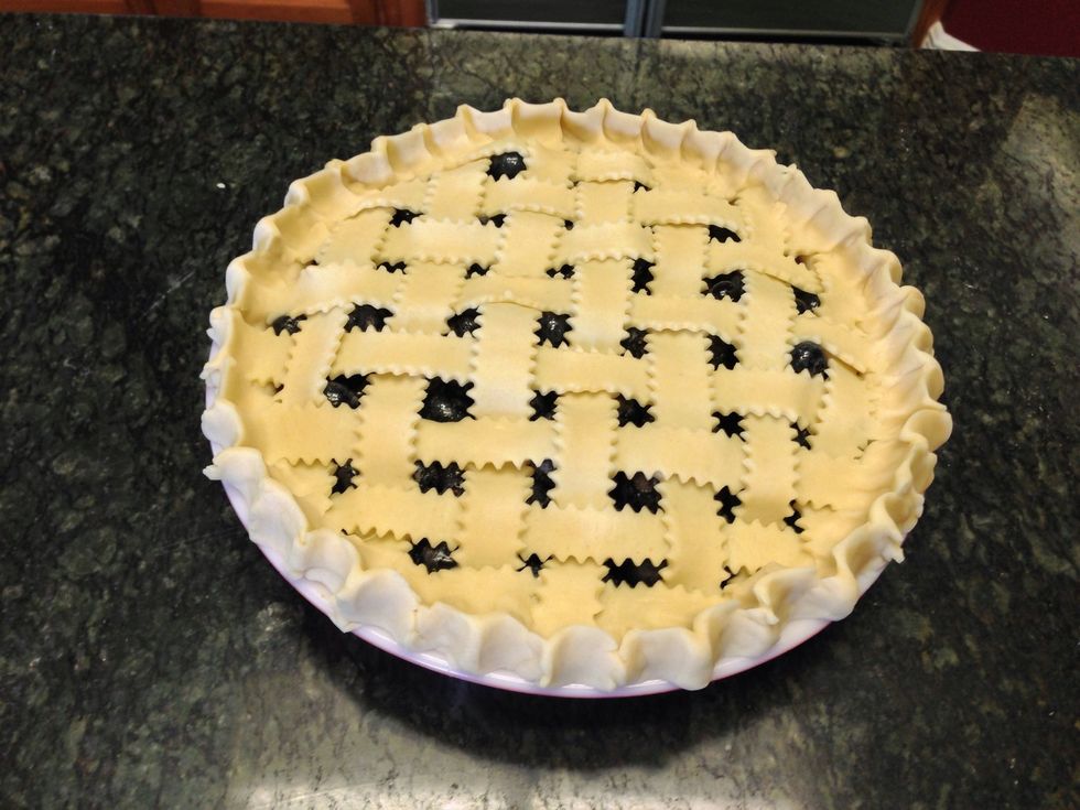 Trim or fold under the edge crusts and pinch decoratively.