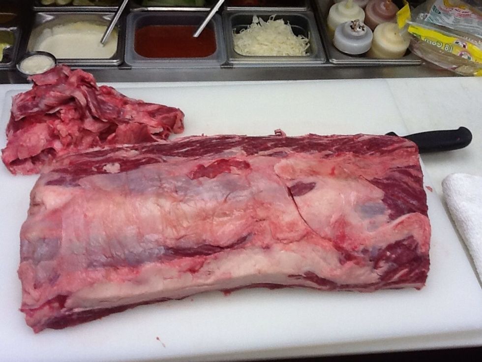 Trim roast of any unwanted fat and silver skin.