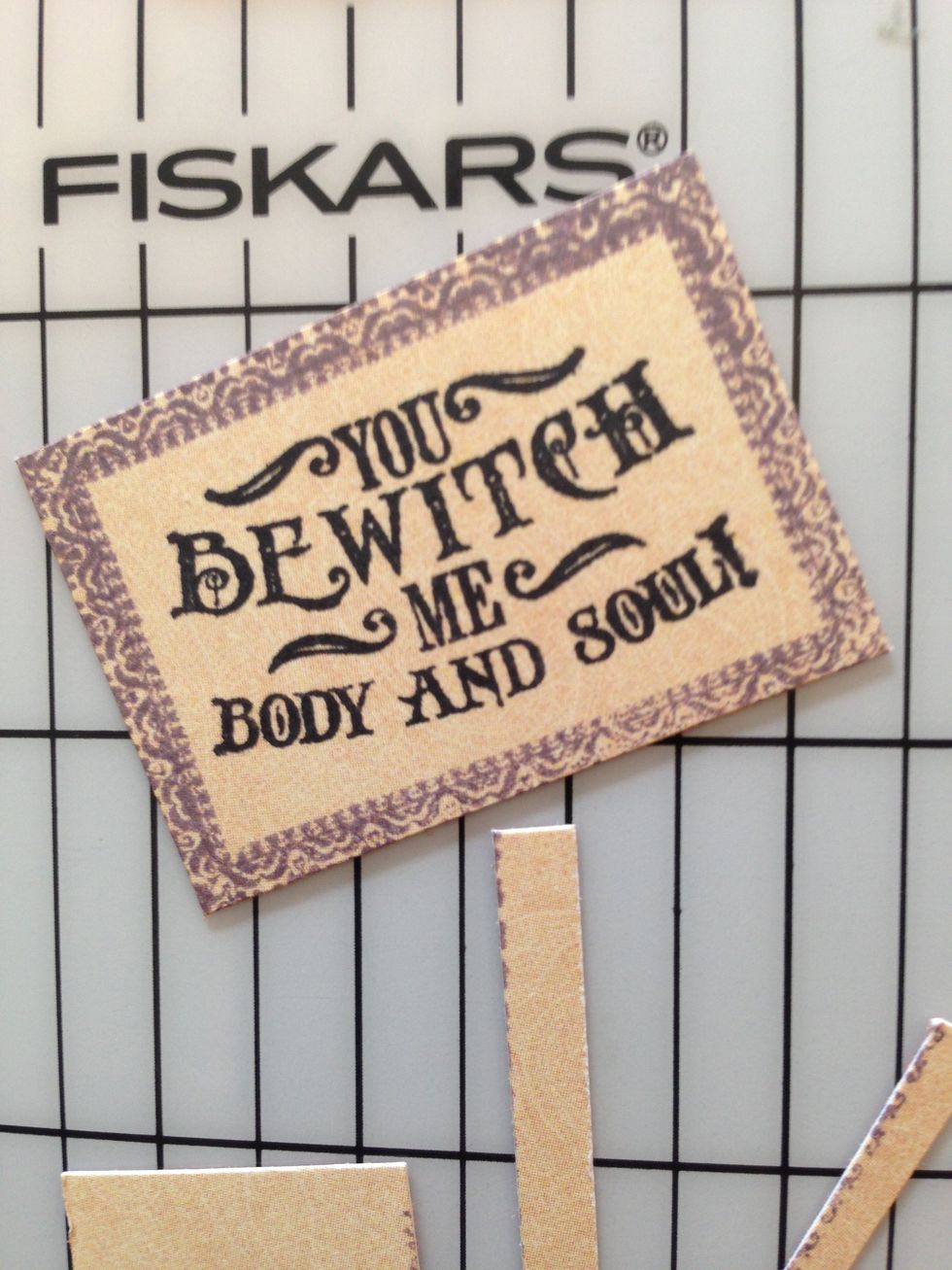 Trim the sentiment as shown.