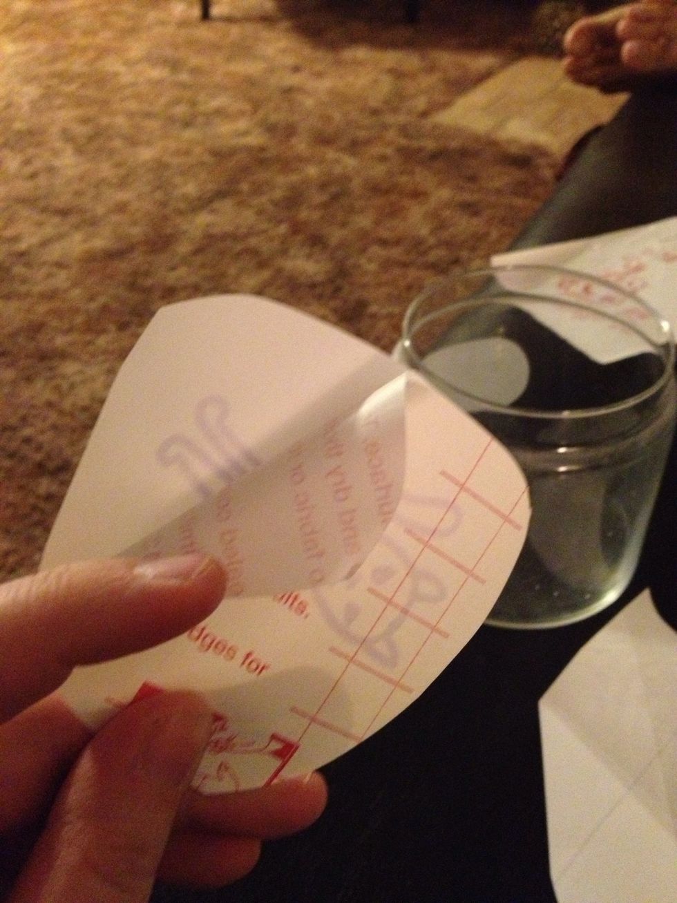 Trim your image to fit leaving a generous boarder. Peel the paper backing and stick the contact paper to the cleaned glass.