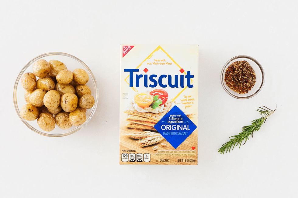 Triscuit crackers are the perfect vessels for flavorful party appetizers. All you need are three simple ingredients and Triscuit crackers for some tasty tapas that will make your party menu a breeze. 