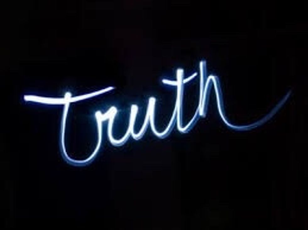 Truth in the bible? The word truth is used to describe if the bible is based off of real events, most Catholics believe the bible. Is the truth and that is their understanding.
