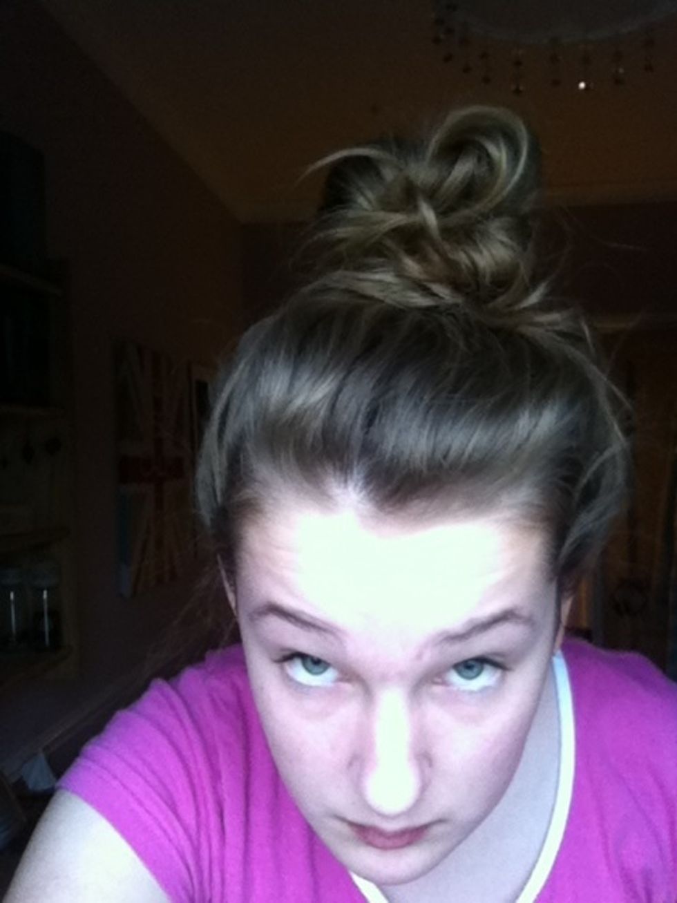Try and tuck in any bits of hair sticking out!
