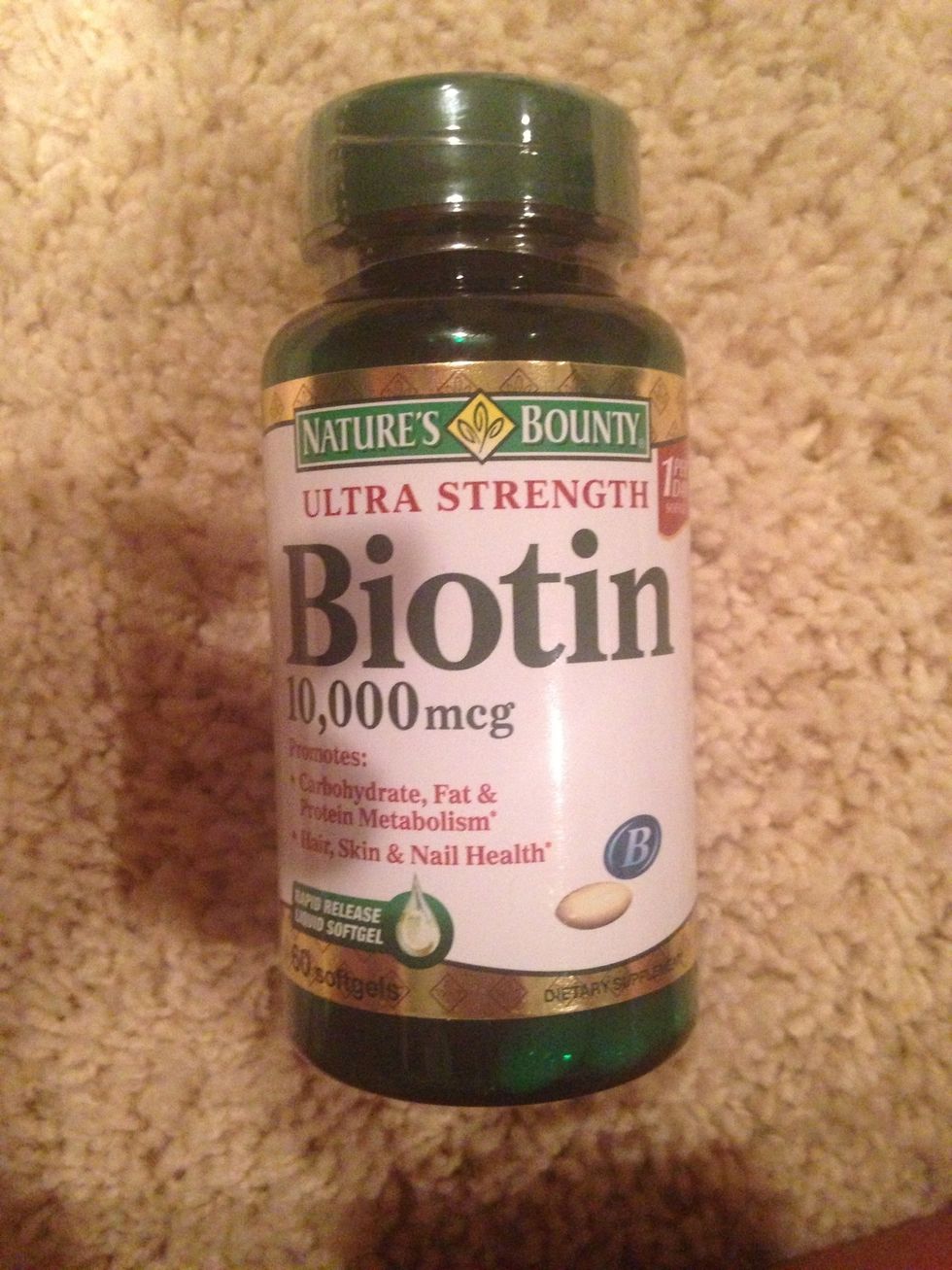 Try biotin for healthy hair, skin and nails but make sure you drink water some side effects are breakouts in your face