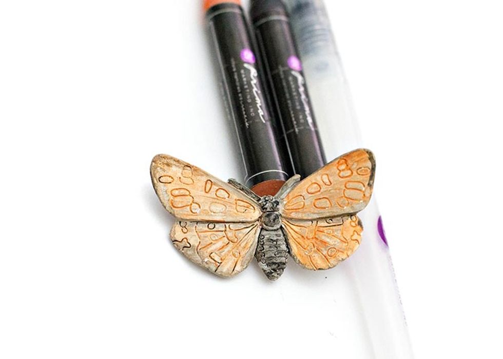 Try coloring a Prima resin with Oil Pastels!