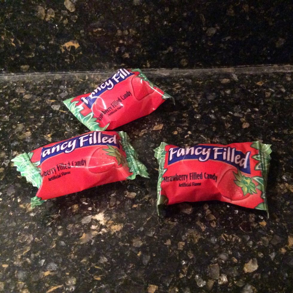 Try eating a sucker, hard candy, or cough drop. Cough drops containing eucalyptus get rid of your sore throat better.