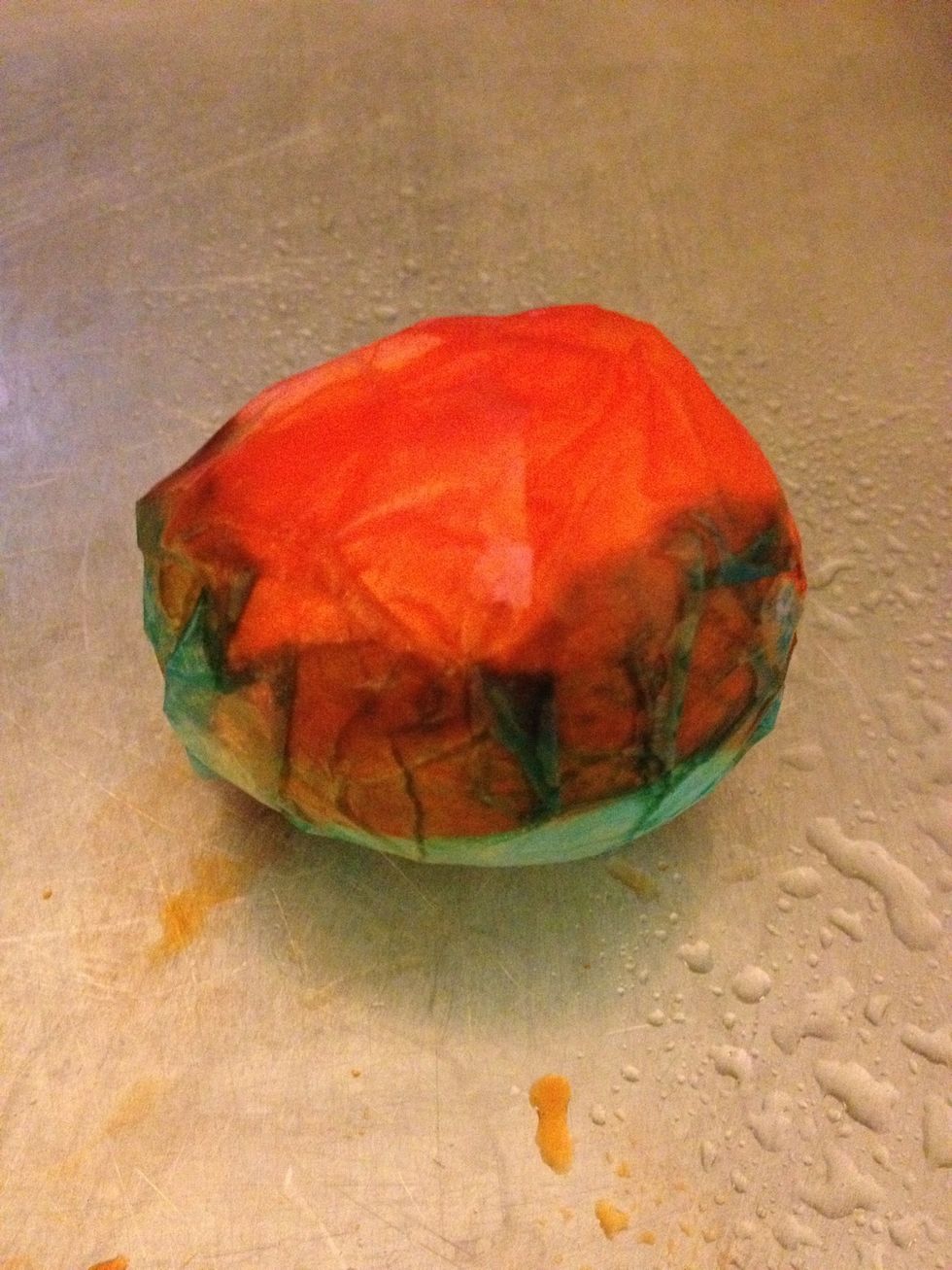Try it on a real hard boiled egg but don't eat it ! Try this technique on an egg shell after the content has been removed by the pierce and blow out method.