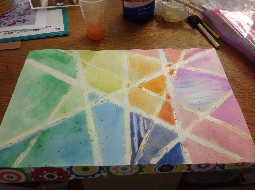 Try splatter painting areas, add some crayon, maybe even dry brush a section!