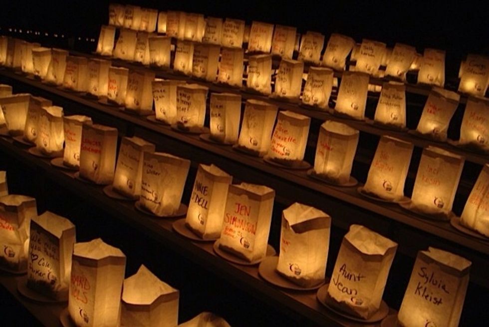 Try to attend a Relay for Life event. It's truly inspiring to see the thousands of lit luminaria representing SO many people Cancer has affected!
