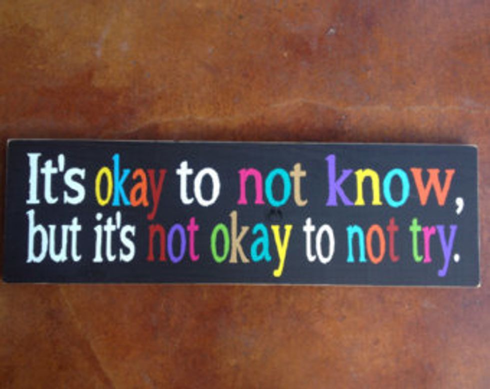 Trying is the most important step to success if you never try you will never succeed