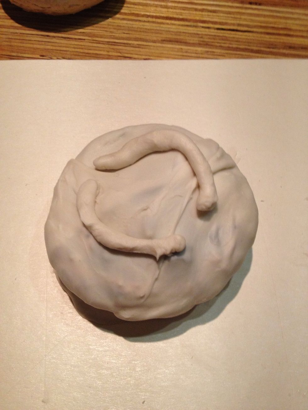 Tuck in and round like this decorate if you like