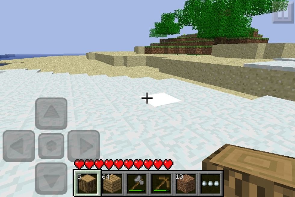 Turn all but 5 logs into planks