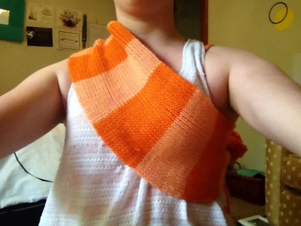 Turn around so flat part is in front of u