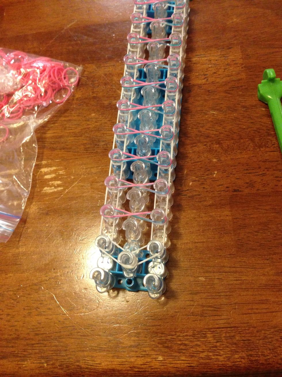 Turn around your loom.