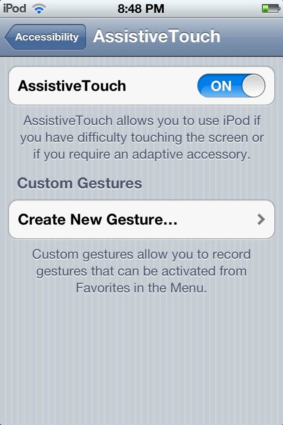 Turn AssistiveTouch on and then you can close the Settings app or just go back to the previous screen and that circle within a square will pop up.