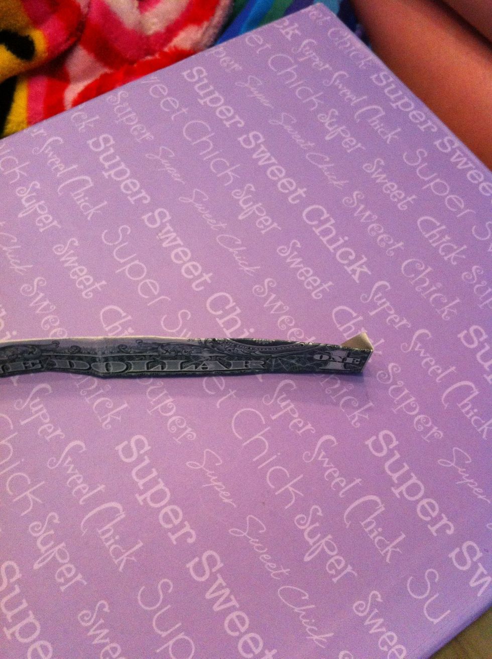 Turn bill ove and fold right margin under