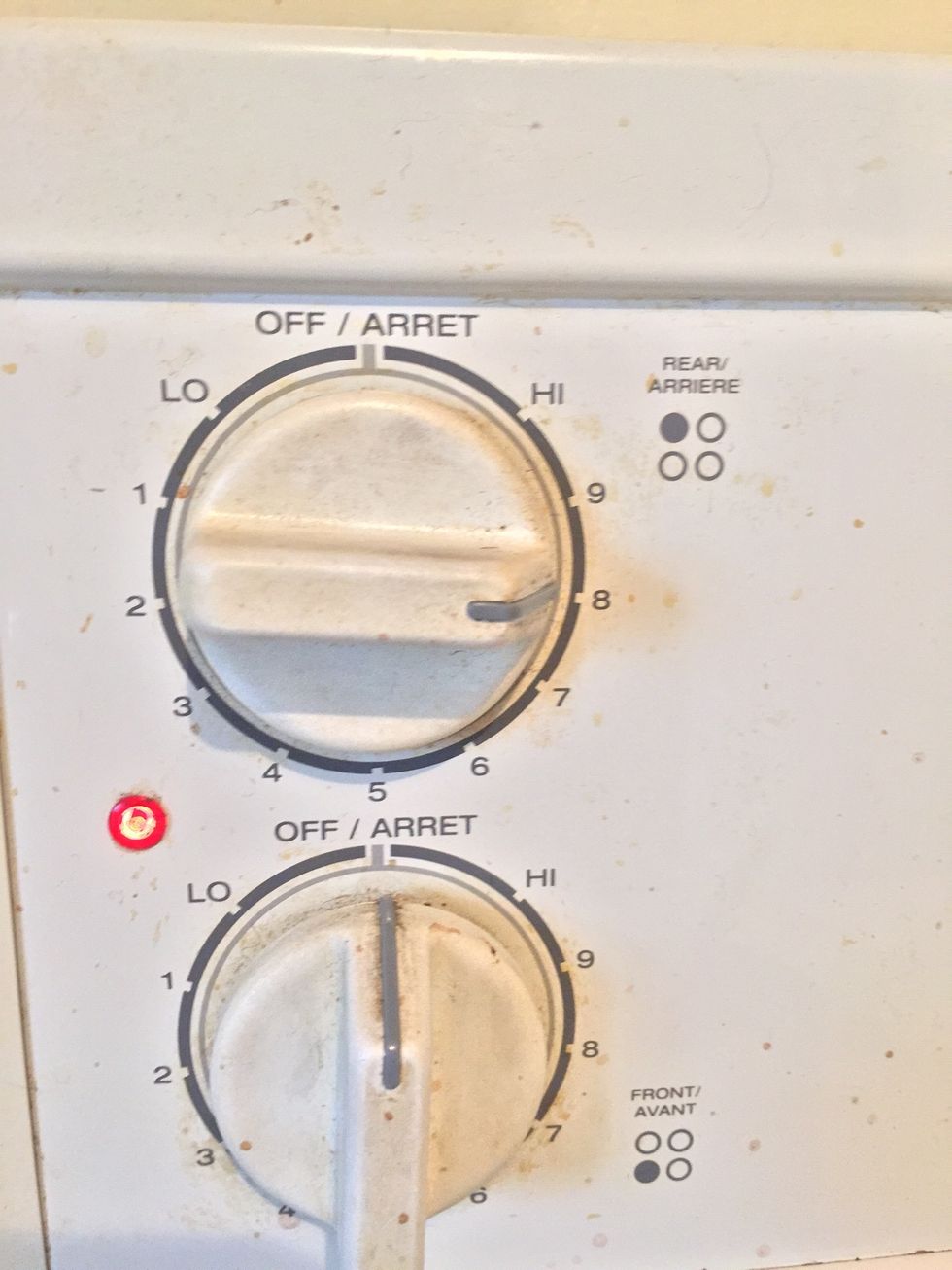 Turn burner on to medium-high heat (My burner could use a good wipe down \ud83d\ude48)