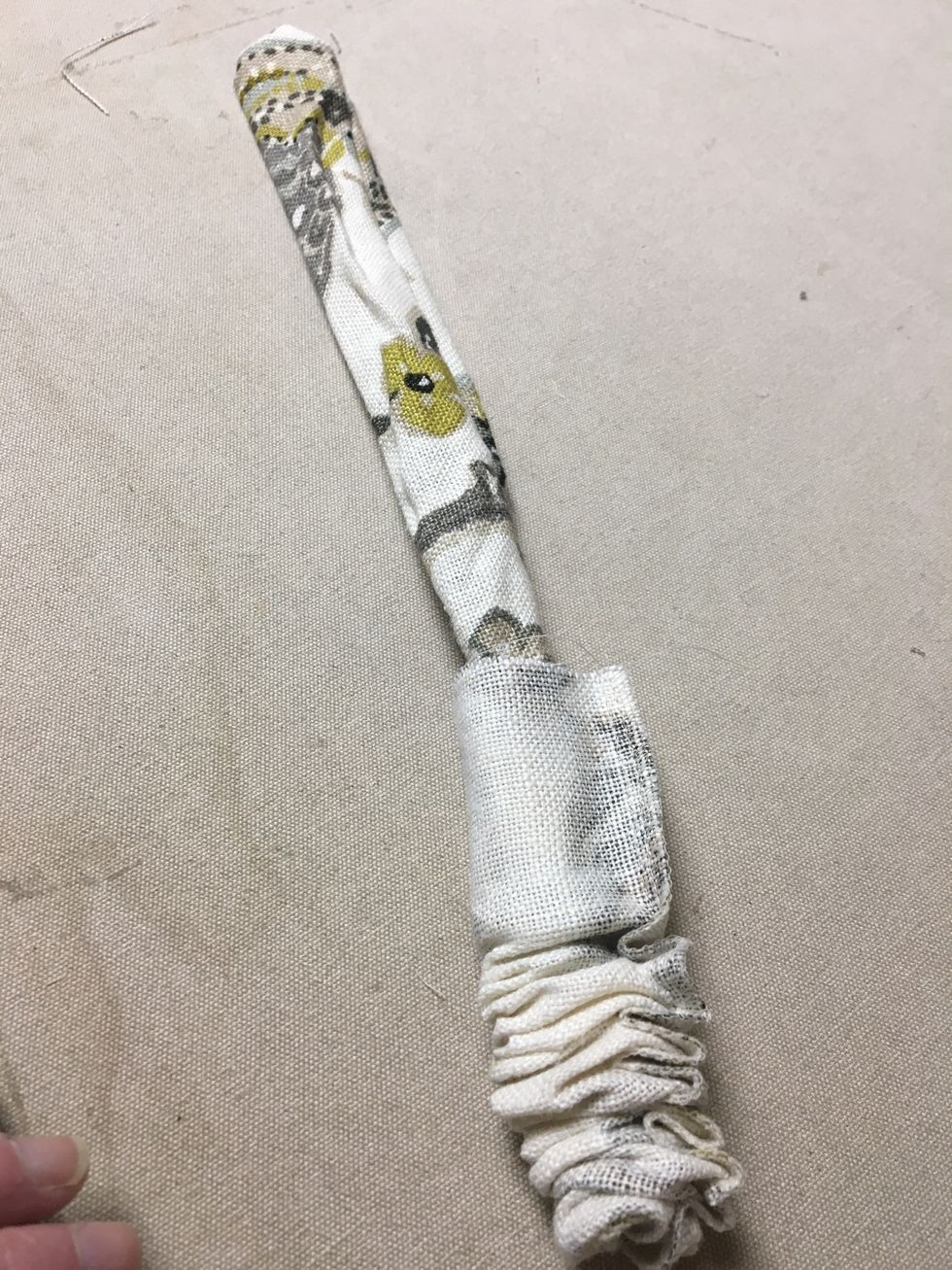 Turn completely right side out.