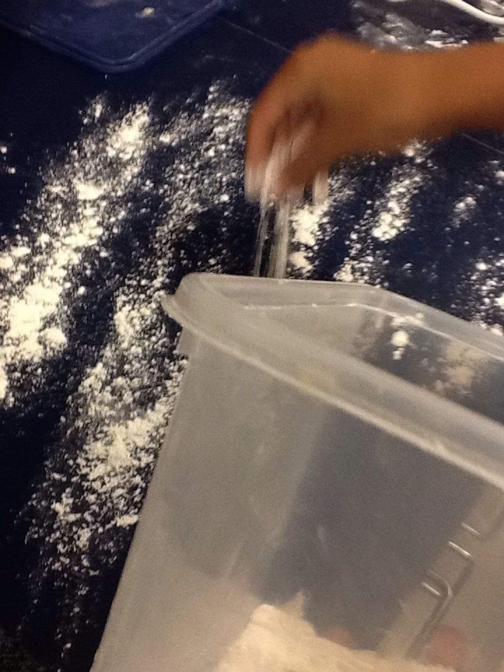 Turn dough onto board with a little flour on it