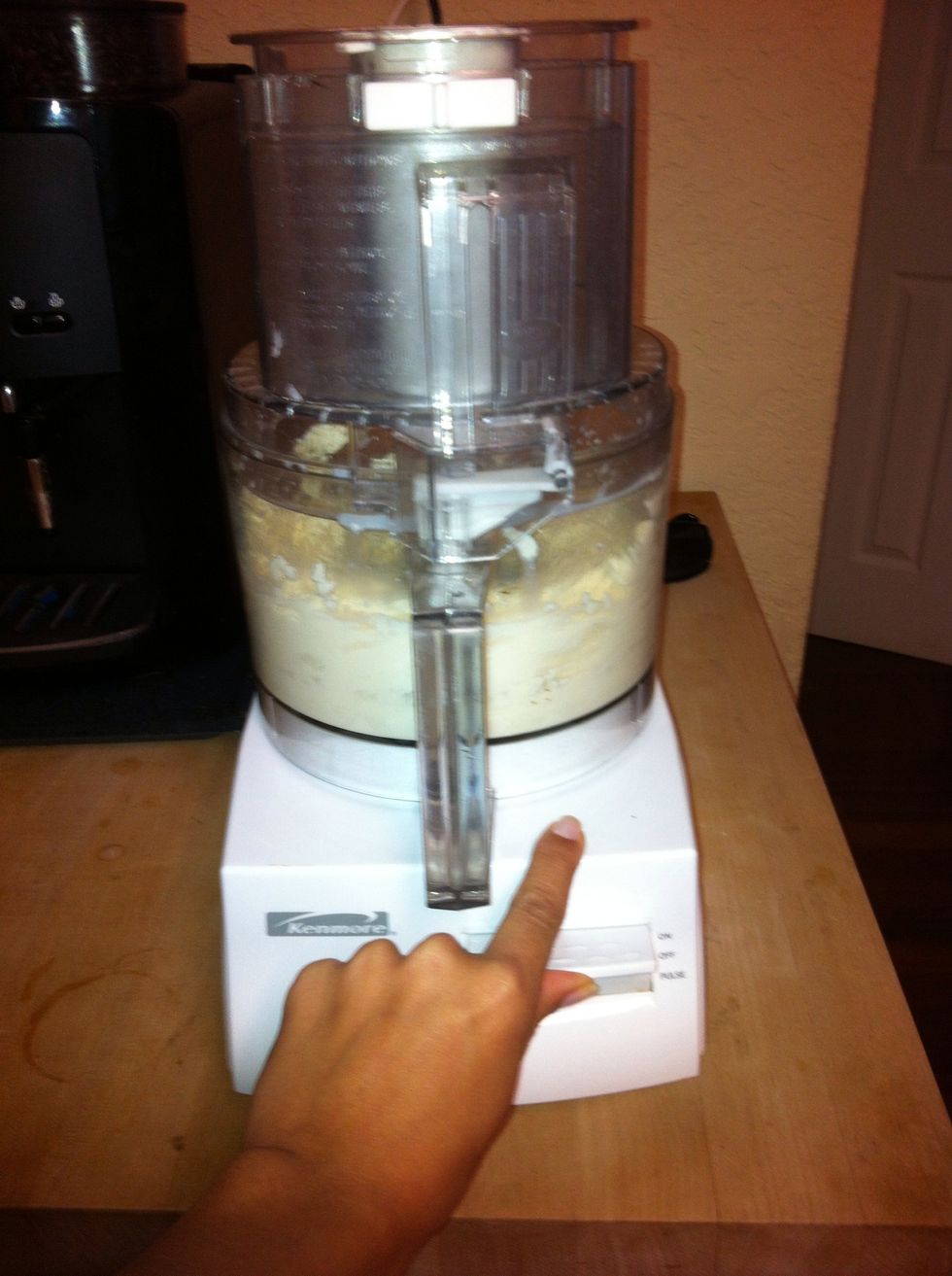 Turn food processor on until all blended.