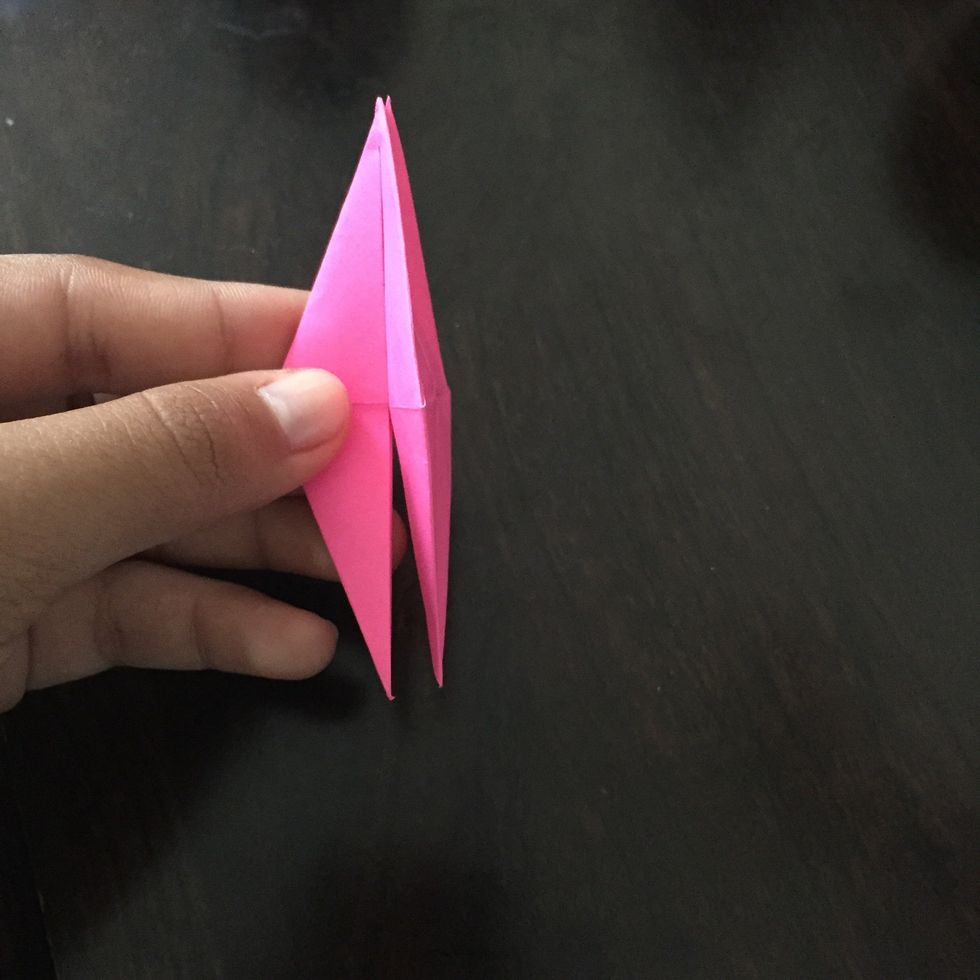 Turn it back around so that the side is not facing you.