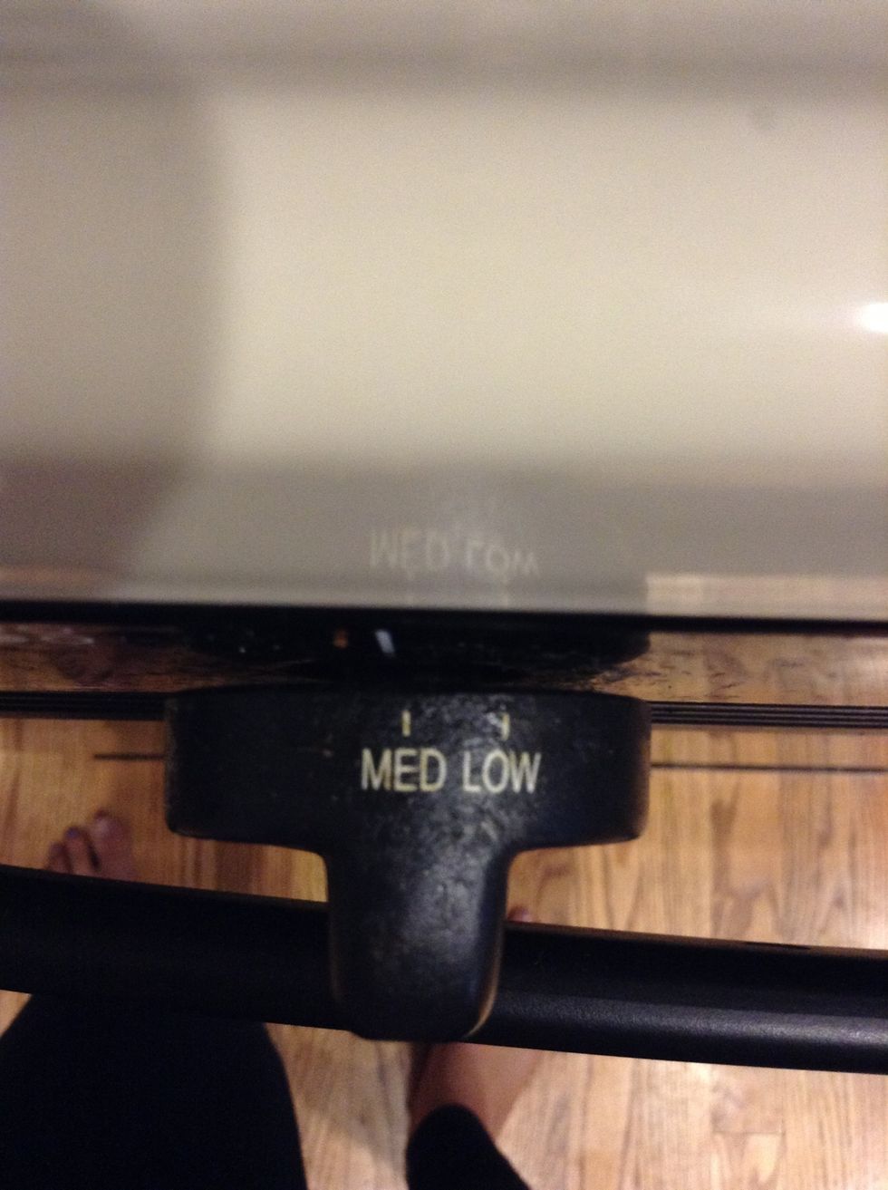 Turn it down to medium