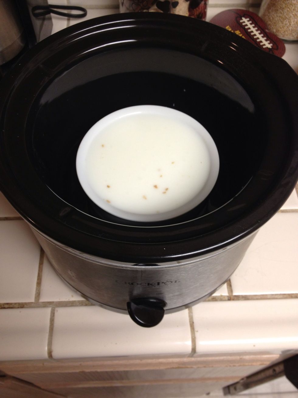 Turn it on low, and cook while you sleep! Try to make it around 7 hours, but it's really lenient with time! I've cooked it for 6 hours as well as 10 hours before and it turns out great no matter what