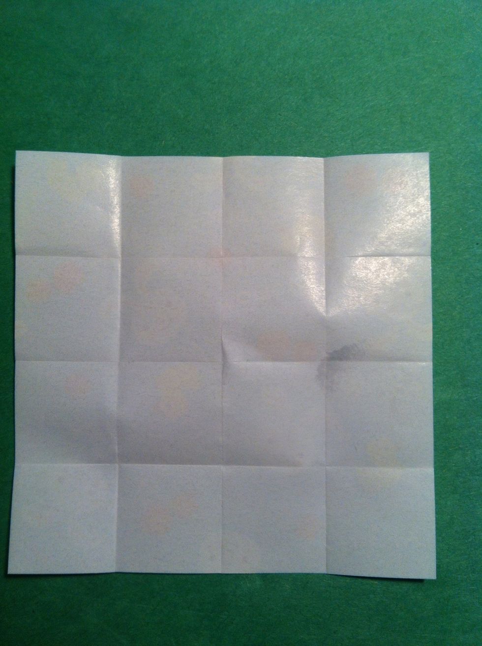 Turn it over & admire all the pretty squares.