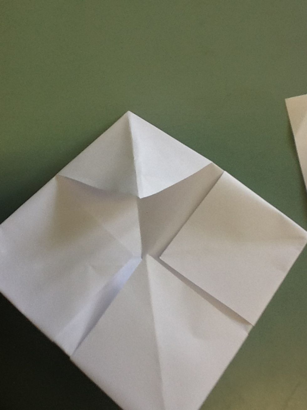 Turn it over and fold out top flap