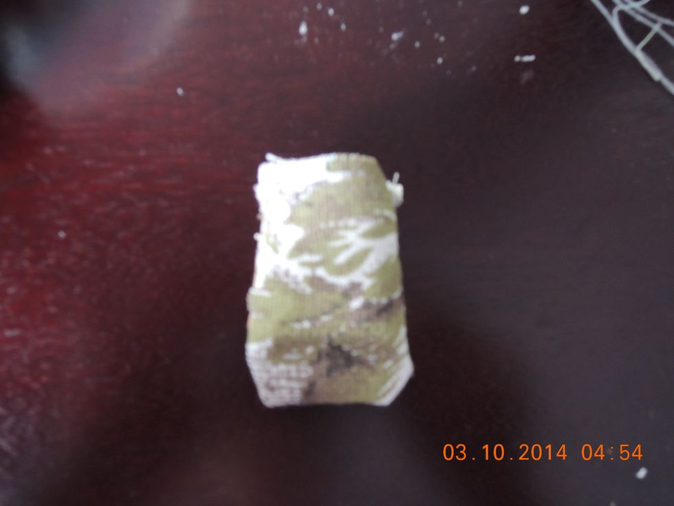 Turn it over and you have a sachet